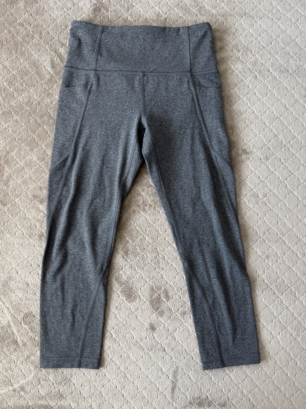 Athleta Gray Cropped Leggings XS